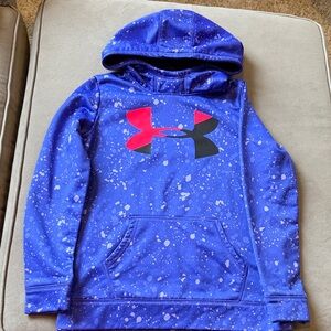 Under Armour Kids Splatter Print Blue Hoodie